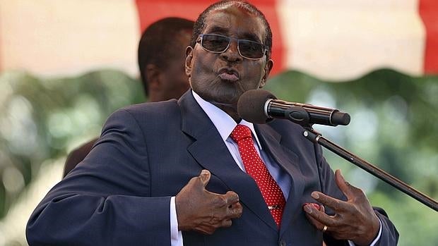Robert Mugabe, el pasado 10 de febrero