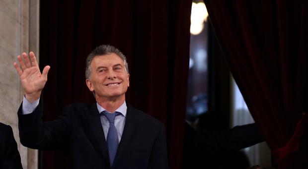 Mauricio Macri, en la apertura ayer de la nueva sesión del Congreso argentino