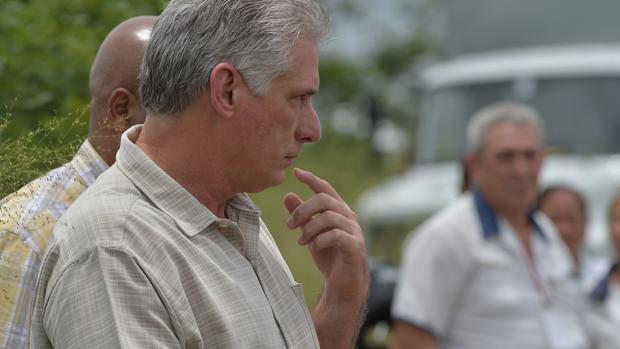 El presidente de Cuba, Díaz-Canel, se ha acercado al lugar de los hechos