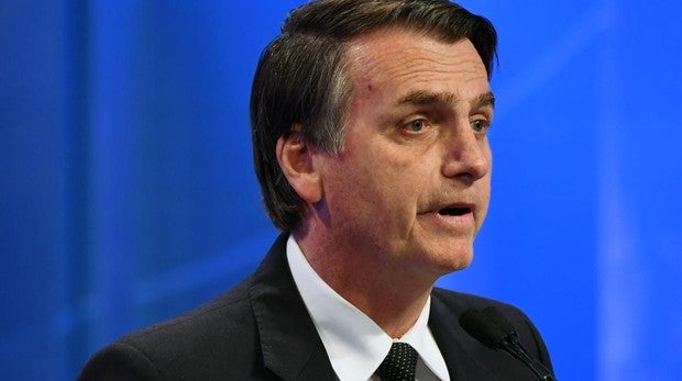 El candidato a la elección presidencial Jair Bolsonaro