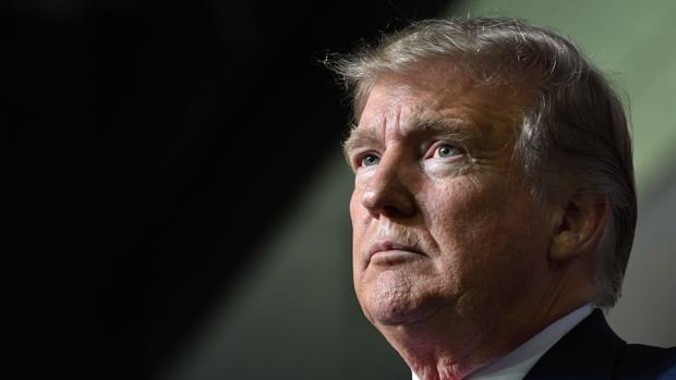 Donald Trump, este jueves en un acto en Washington