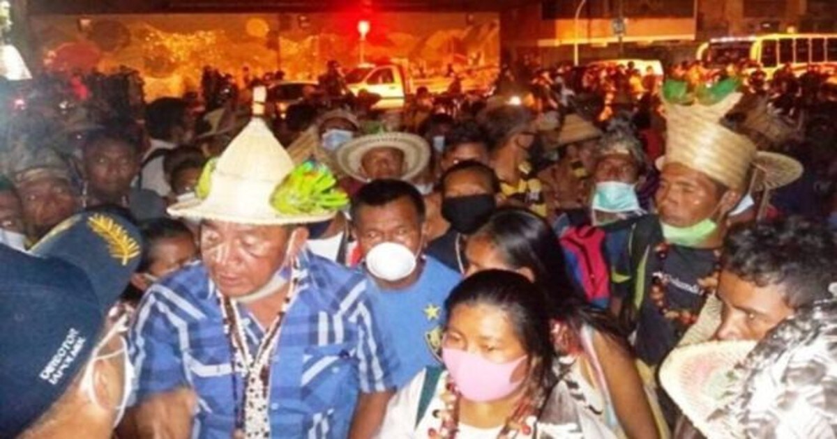 Los indígenas Yukpa hicieron correr con arcos y flechas a la policía de  Maduro