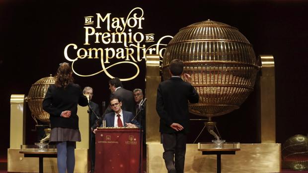 Fotografía de archivo de la celebración del sorteo de la Lotería de Navidad