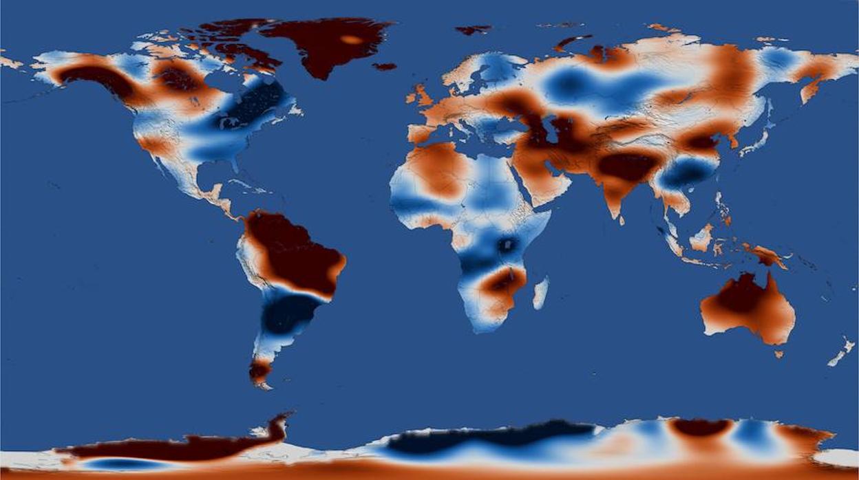 Así se ha movido el agua dulce del planeta en los últimos 15 años