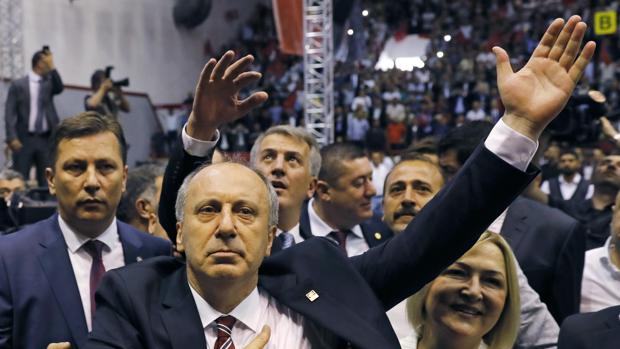 Muharrem Ince, tras ser proclamado candidato por parte de CHP