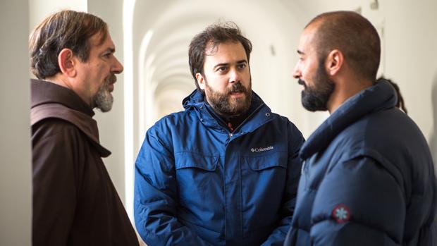 Karra Elejade, Alain Hernández y el director Curro Velázquez