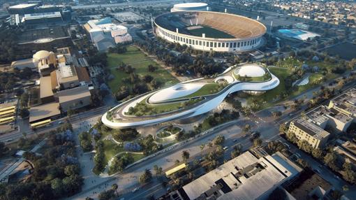 Recreación virtual del futuro museo dedicado a George Lucas en Los Ángeles