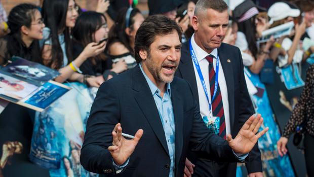Javier Bardem, en una premiere de «Piratas del Caribe: La Venganza del Salazar»