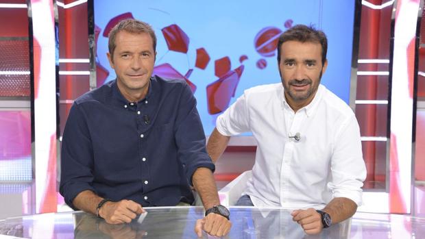 Manu Carreño y Juanma Casrtaño, presentadores de Deportes Cuatro