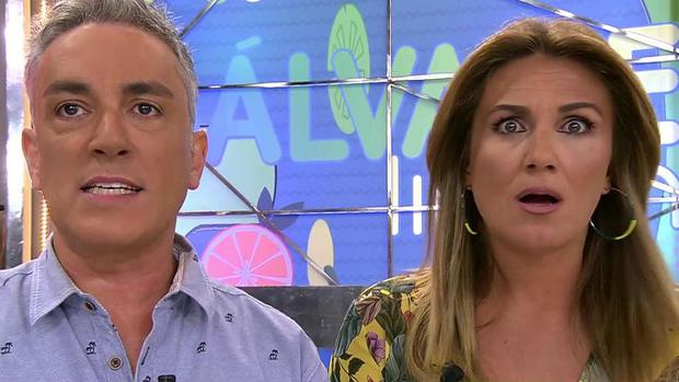 Kiko Hernández y Carlota Corredera en «Sálvame»
