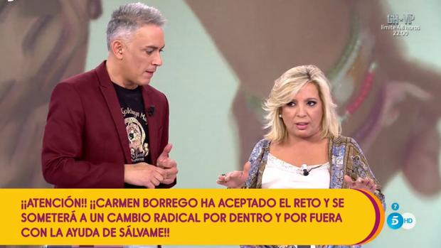 Carmen Borrego aceptado el reto de «Sálvame»