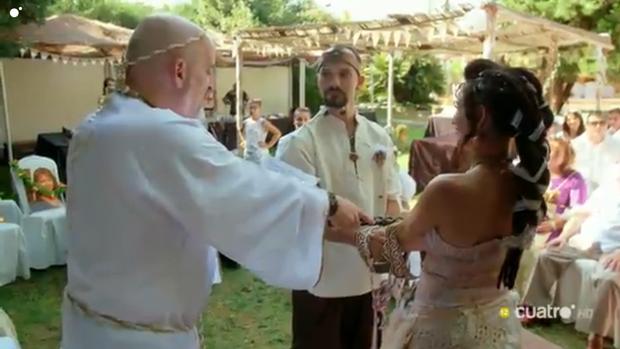 Fátima y Carlos, en su boda celta de «Cuatro Weddings»