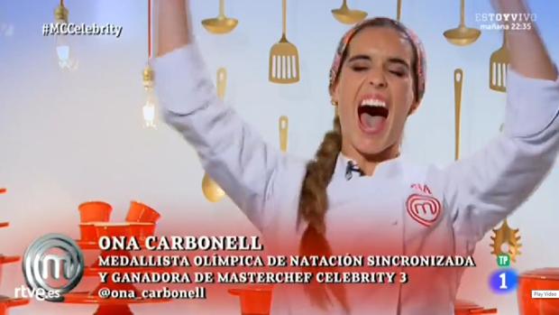 Ona Carbonell es la ganadora de «MasterChef Celebrity»