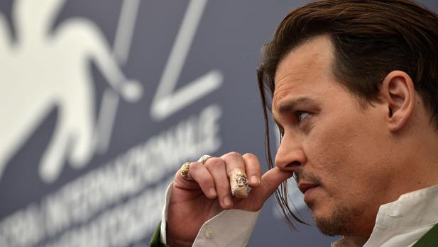 Johnny Depp, en una fotografía de archivo durante la presentación de «Black Mass» en Venecia en 2015
