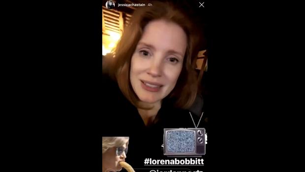 El Instagram de Jessica Chastain con el meme de Terelu
