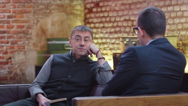 Monedero, durante una entrevista con Risto Mejide