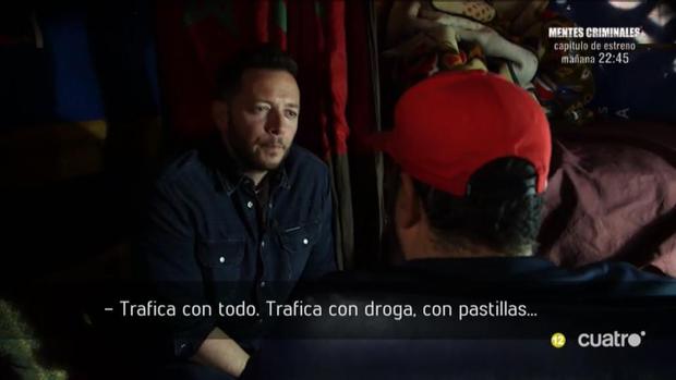 El reportero Boro Barber durante la entrevista al «Pablo Escobar marroquí»