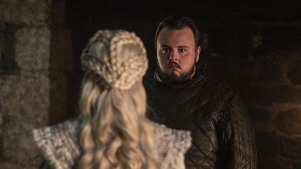 Sam Tarly, en un fotograma de la última temporada