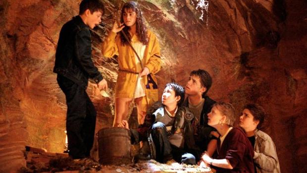 Una de las escenas de «Los Goonies»