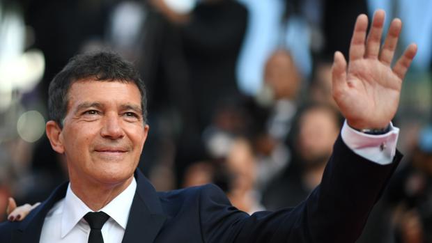 Antonio Banderas, antes de la entrega de premios
