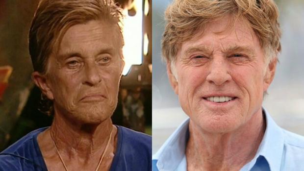Chelo García Cortés y Robert Redford