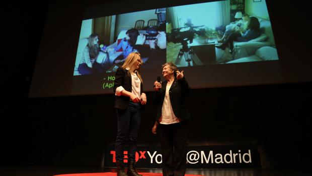 La joven ucraniana Oksana Divocha convive con Ángeles Almendros