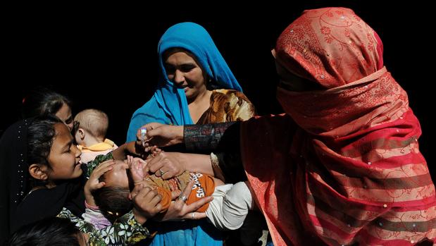 Campaña de vacunación de la polio en Afganistán organizada por Unicef y la OMS