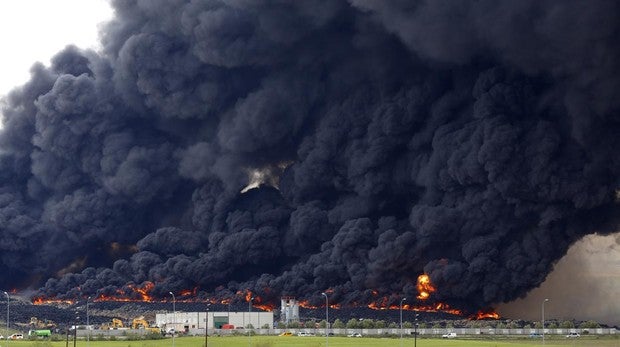 Imágenes del incendio de Seseña en 2016