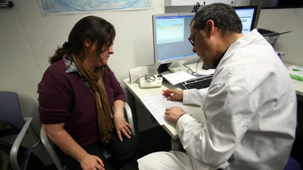 Paciente en la consulta del médico