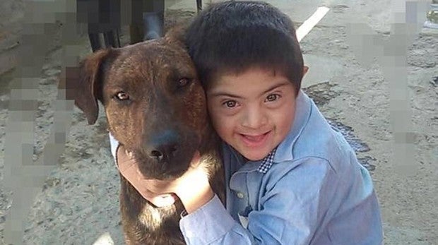 Foto de Martín y Fido juntos
