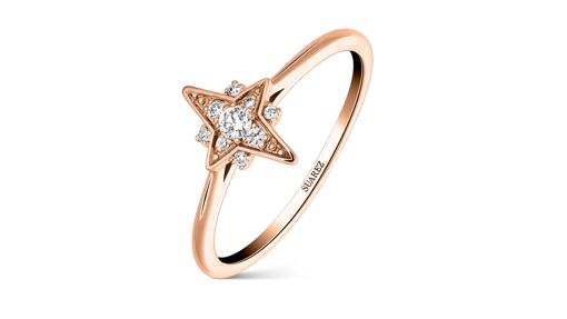 Anillo de oro rosa