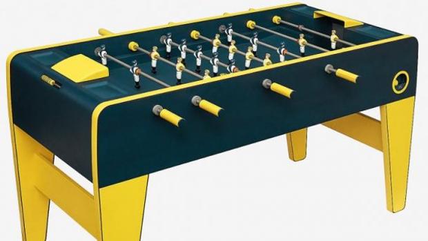 El futbolín de 63.000 euros de Hermés