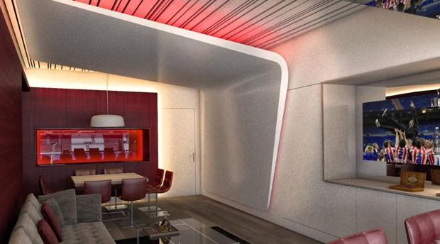 Así ven el partido los millonarios en los palcos VIP del Wanda Metropolitano