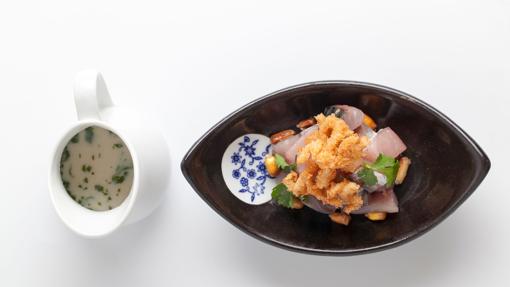 Ceviche de xarda con leche de tigre al ají limo y calamar de Ronda 14