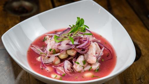 El clásico ceviche de corvina de Bacira