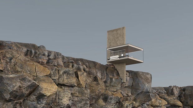 Una espectacular casa de cristal suspendida en un acantilado