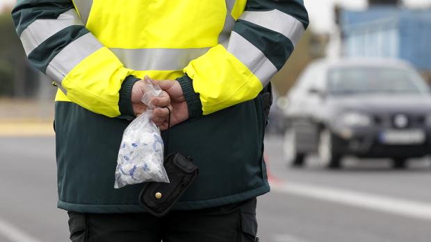 Control de alcoholemia de la Guardia Civil