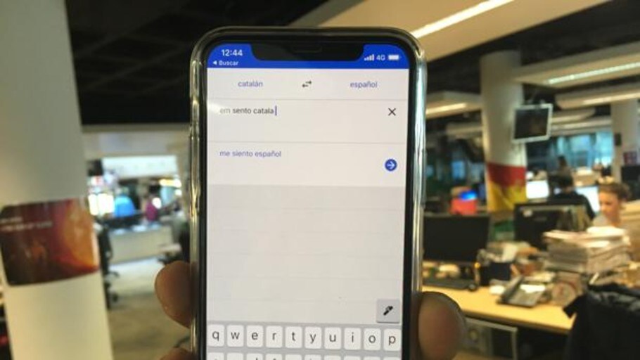 La controvertida respuesta del traductor de Google: traduce «em sento català»  por «me siento español»