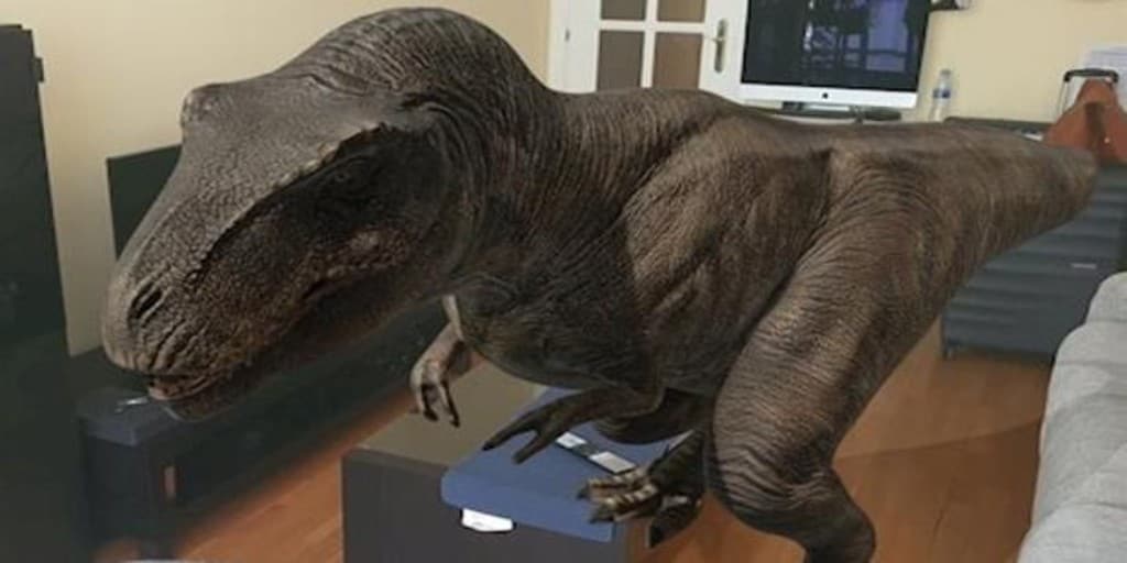 Cómo poner dinosaurios 3D en el salón de tu casa y sacarte fotos con ellos
