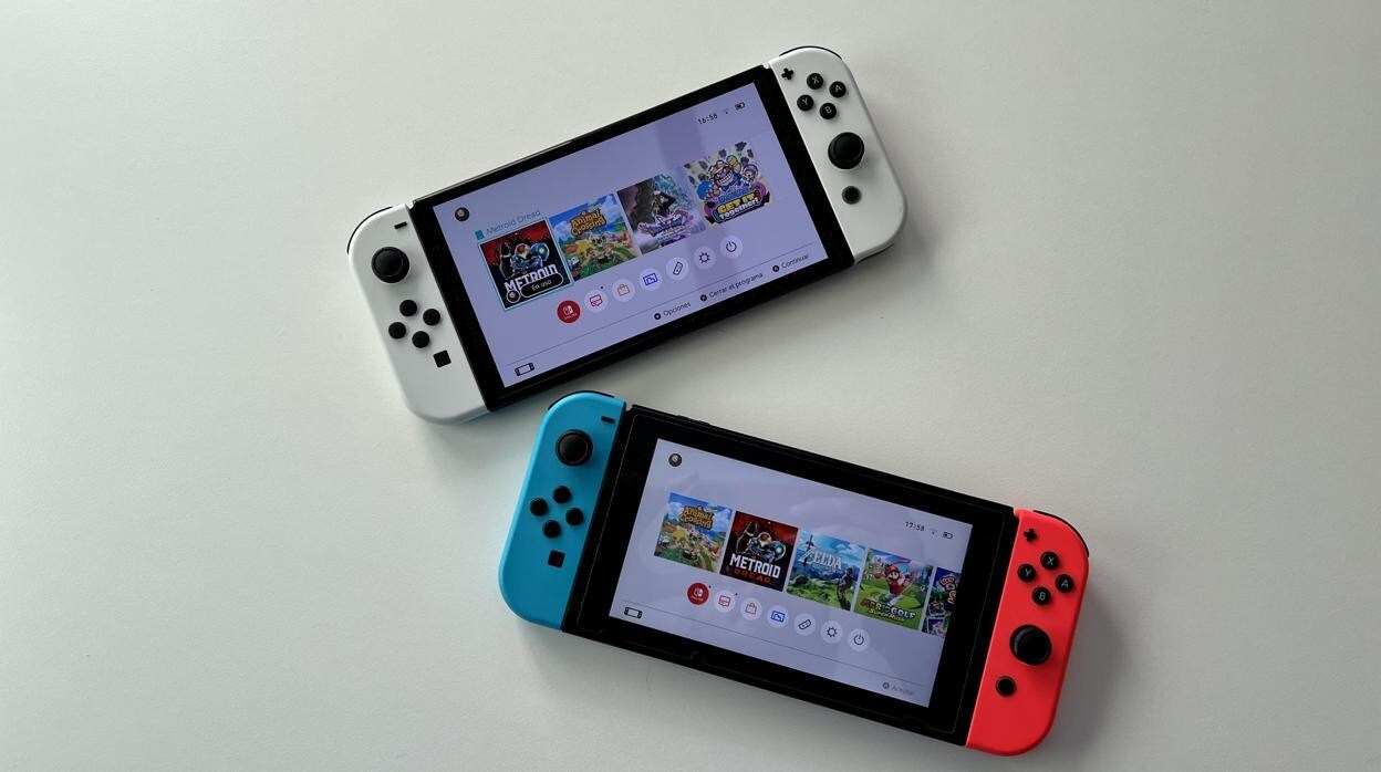 espejo de puerta Tranvía Palmadita Nintendo Switch vs modelo OLED, ¿merece la pena cambiar de consola?