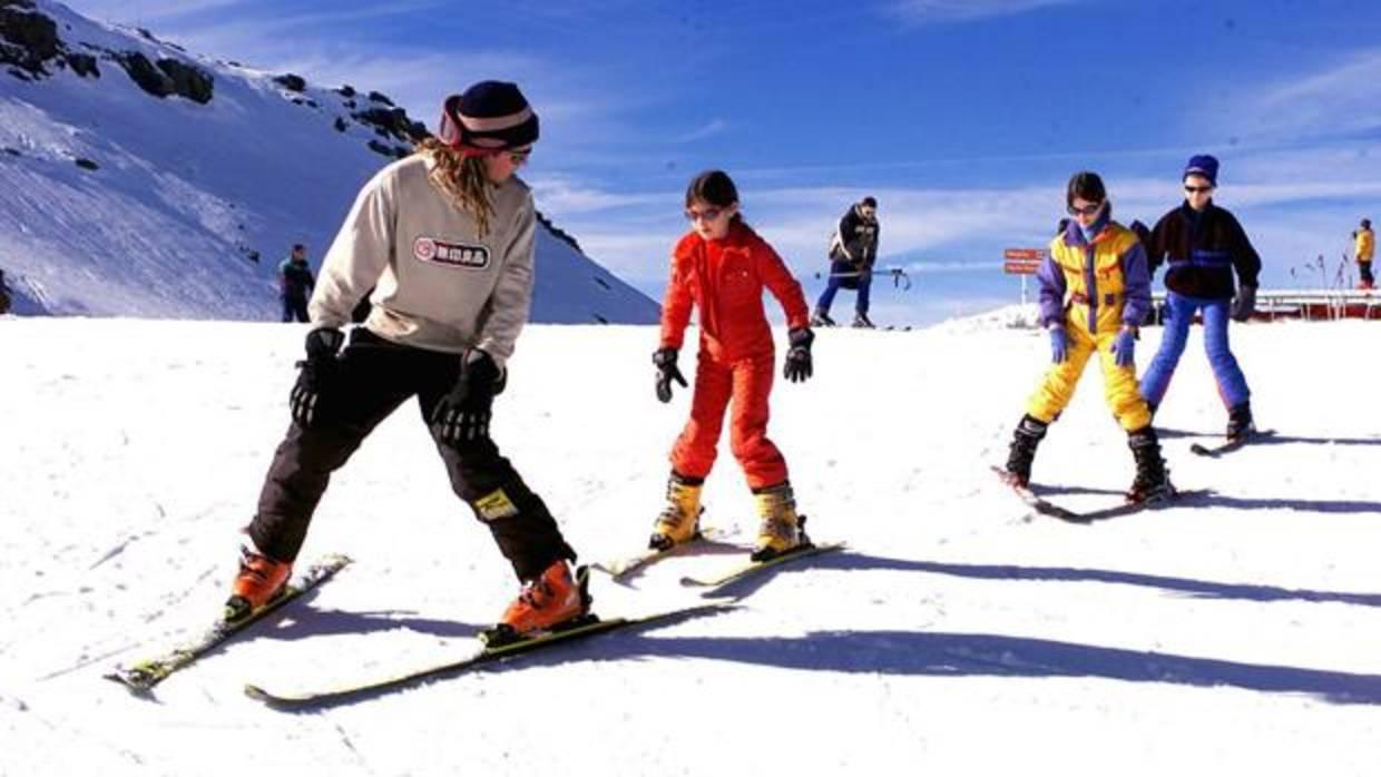 Estación de esquí para principiantes