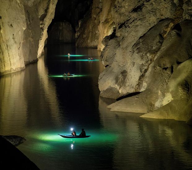Imagen facilitada por Oxalis de la cueva de Son Doong, la más grande del mundo, en el centro de Vietnam