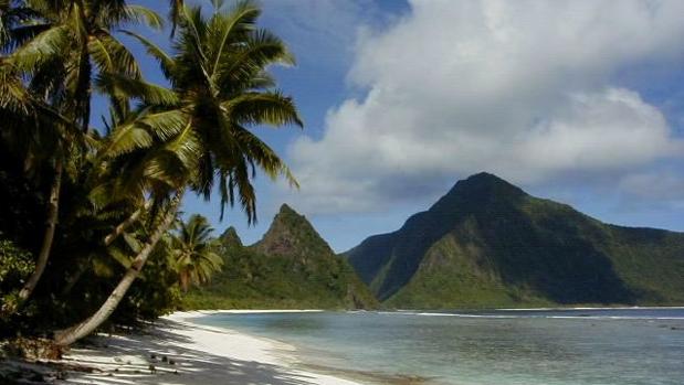Playa en Samoa Americana